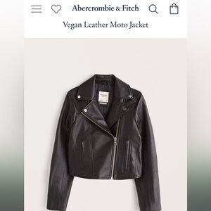 Abercrombie and Fitch Vegan Leather Moto Jacket